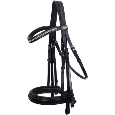 Schockemöhle Stang En Trens Hoofdstel Classic Line Barcelona Zwart/zilver 1 Schockemöhle Stang En Trens Hoofdstel Classic Line Barcelona Zwart/zilver