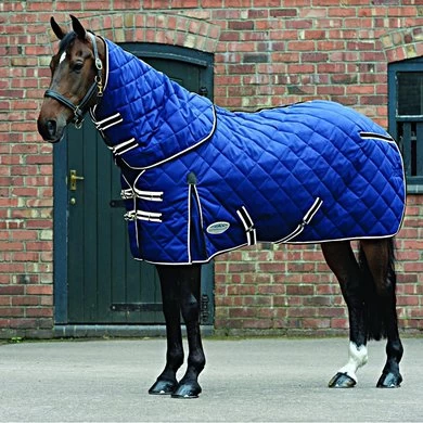 Weatherbeeta Stable Rug Comfitec 1000D Diamond Quilt Detach-A-Neck Medium 220g Blue/Charcoal/White 12 Weatherbeeta Stable Rug Comfitec 1000D Diamond Quilt Detach-A-Neck Medium 220g Blue/Charcoal/White - Afbeelding 12