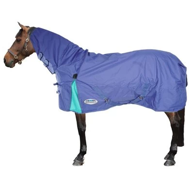 Weatherbeeta Winterdeken Comfitec Classic Combo Neck Medium/Lite 600D 100g Delfts Blauw/Mint 2 Weatherbeeta Winterdeken Comfitec Classic Combo Neck Medium/Lite 600D 100g Delfts Blauw/Mint - Afbeelding 2