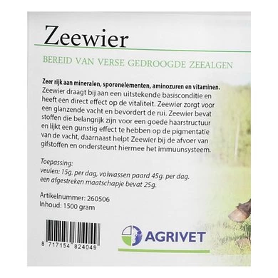 Agrivet Zeewier 1,5kg 2 Agrivet Zeewier 1,5kg - Afbeelding 2