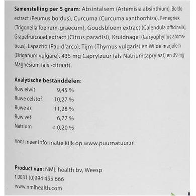 Puur Natuur Parasitus / Parasiet Balans Paard/Pony 450g 5 Puur Natuur Parasitus / Parasiet Balans Paard/Pony 450g - Afbeelding 5