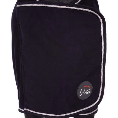 HKM Fleecedeken Met Kraag Donkerblauw 2 HKM Fleecedeken Met Kraag Donkerblauw - Afbeelding 2