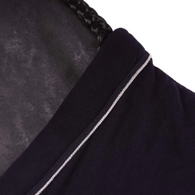 HKM Fleecedeken Met Kraag Donkerblauw 4 HKM Fleecedeken Met Kraag Donkerblauw - Afbeelding 4