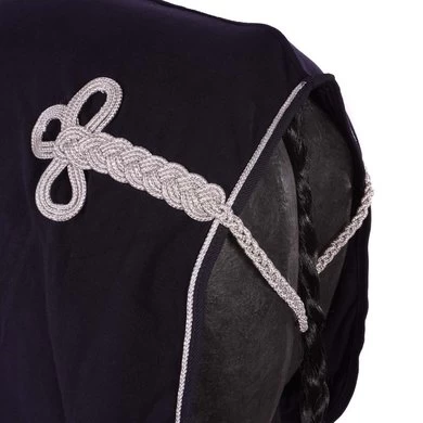 HKM Fleecedeken Met Kraag Donkerblauw 6 HKM Fleecedeken Met Kraag Donkerblauw - Afbeelding 6