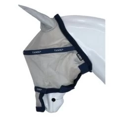 Rambo Vliegenmasker Plus Navy/Silver -Paardensport kortingswinkel agradi 444521783 3.e5b113