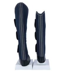 EQUITHÈME Transportbeschermers 600D Marine Blauw/Grijs/Wit -Paardensport kortingswinkel agradi 44519091 4.5bad2f