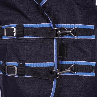 EQUITHÈME Deken Tyrex 1200D 0g Grijs/Blauw 95/145 2 EQUITHÈME Deken Tyrex 1200D 0g Grijs/Blauw 95/145 - Afbeelding 2