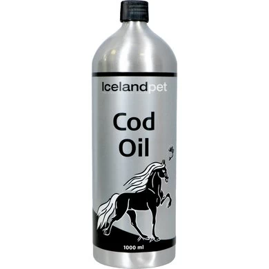 Icelandpet Cod Oil Paard/Pony 1L 1 Icelandpet Cod Oil Paard/Pony 1L