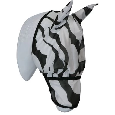 Bucas Buzz-Off Vliegenmasker Extended Nose Zebra 2 Bucas Buzz-Off Vliegenmasker Extended Nose Zebra - Afbeelding 2