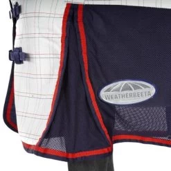 Weatherbeeta Breeze With Surcingle III Combo Neck Wit/Navy/Rood 140/190 -Paardensport kortingswinkel agradi 44697965 3.d49ad3