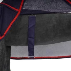 Weatherbeeta Breeze With Surcingle III Combo Neck Wit/Navy/Rood 140/190 -Paardensport kortingswinkel agradi 44697965 4.67e321