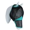 Weatherbeeta Vliegenmasker Comfitec Fine Mesh Met Neus Zwart/Turquoise