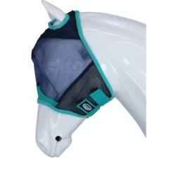 Weatherbeeta Vliegenmasker Comfitec Fine Mesh Navy/Turquoise -Paardensport kortingswinkel agradi 44698176 3.f72bd0