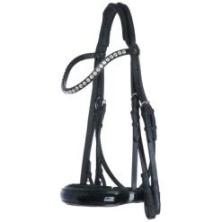 Döbert S&T Hoofdstel Caro Lak En Crystal Zwart