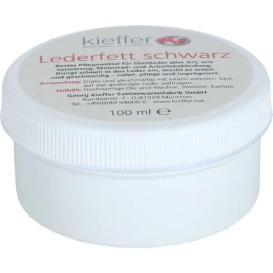 Kieffer Leer- En Zadelverzorging Zwart 100ml 1 Kieffer Leer- En Zadelverzorging Zwart 100ml
