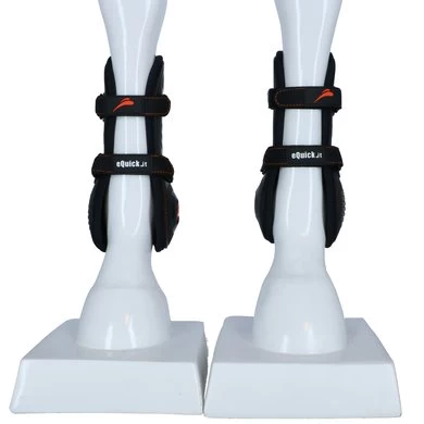 EQuick Peesbeschermers EShock Front Velcro Zwart Full 2 EQuick Peesbeschermers EShock Front Velcro Zwart Full - Afbeelding 2