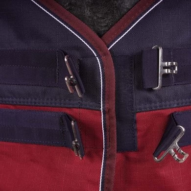 EQUITHÈME Outdoordeken Tyrex 1200D 50g Navy/Bordeaux 125/175 3 EQUITHÈME Outdoordeken Tyrex 1200D 50g Navy/Bordeaux 125/175 - Afbeelding 3