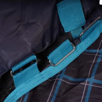 Amigo Pony Plus 50g ZwartCheck Teal/Zilver 6 Amigo Pony Plus 50g ZwartCheck Teal/Zilver - Afbeelding 6