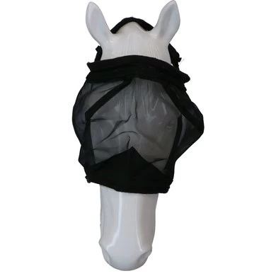 EQUITHÈME Vliegenmasker Polaire Zwart Pony 2 EQUITHÈME Vliegenmasker Polaire Zwart Pony - Afbeelding 2
