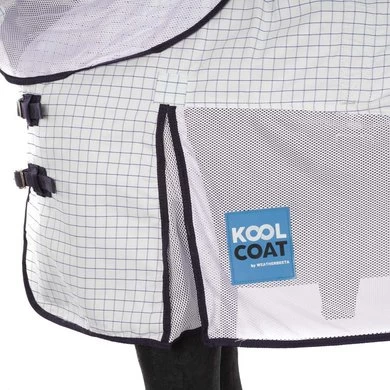 Weatherbeeta Deken Kool Coat Airstream With Hidden Surcingle III Combo Neck Wit/Navy 5 Weatherbeeta Deken Kool Coat Airstream With Hidden Surcingle III Combo Neck Wit/Navy - Afbeelding 5