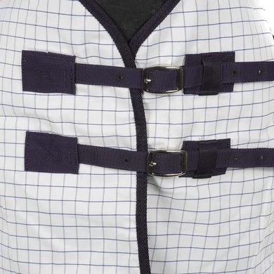 Weatherbeeta Deken Kool Coat Classic With Surcingles III Standard Neck Wit/Navy 3 Weatherbeeta Deken Kool Coat Classic With Surcingles III Standard Neck Wit/Navy - Afbeelding 3