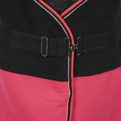 EQUITHÈME Fleecedeken Summer Zwart/Framboos 2 EQUITHÈME Fleecedeken Summer Zwart/Framboos - Afbeelding 2