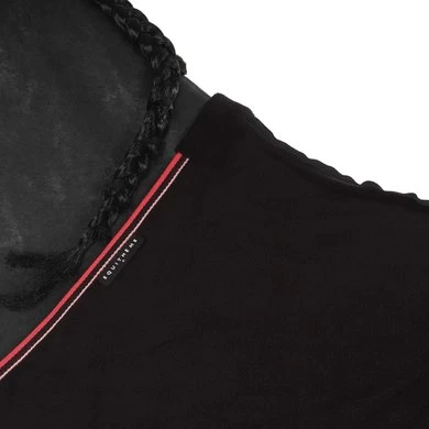 EQUITHÈME Fleecedeken Summer Zwart/Framboos 4 EQUITHÈME Fleecedeken Summer Zwart/Framboos - Afbeelding 4