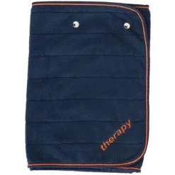 Bucas Fleece Shawl Therapy Navy/Orange 130x40cm