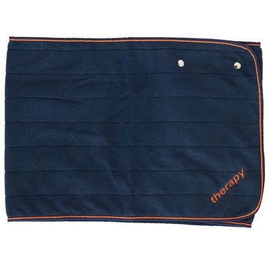 Bucas Fleece Shawl Therapy Navy/Orange 130x40cm 2 Bucas Fleece Shawl Therapy Navy/Orange 130x40cm - Afbeelding 2