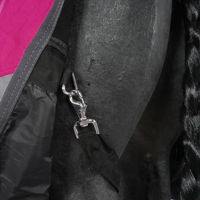 HKM High Neck Deken Cleveland 600D Fleece Roze/Grijs 165/215 7 HKM High Neck Deken Cleveland 600D Fleece Roze/Grijs 165/215 - Afbeelding 7