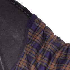 HKM High Neck Deken Columbus Karo 1200D Met Fleece Navy/Bruin Geruit -Paardensport kortingswinkel agradi 44870899 3.080ba9