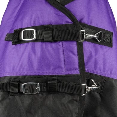 HKM High Neck Deken Pittsburgh 600D 300g Wattenvulling Paars/Zwart 2 HKM High Neck Deken Pittsburgh 600D 300g Wattenvulling Paars/Zwart - Afbeelding 2