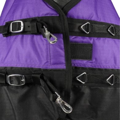 HKM High Neck Deken Pittsburgh 600D 300g Wattenvulling Paars/Zwart 3 HKM High Neck Deken Pittsburgh 600D 300g Wattenvulling Paars/Zwart - Afbeelding 3