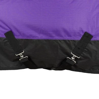 HKM High Neck Deken Pittsburgh 600D 300g Wattenvulling Paars/Zwart 6 HKM High Neck Deken Pittsburgh 600D 300g Wattenvulling Paars/Zwart - Afbeelding 6