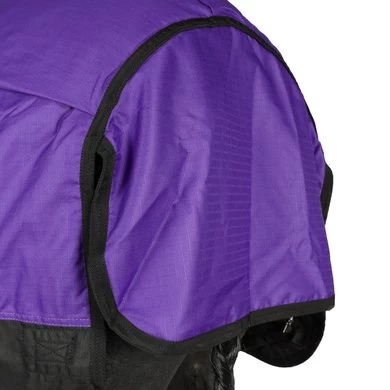 HKM High Neck Deken Pittsburgh 600D 300g Wattenvulling Paars/Zwart 9 HKM High Neck Deken Pittsburgh 600D 300g Wattenvulling Paars/Zwart - Afbeelding 9