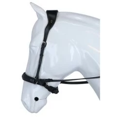 F.R.A. Bitloos Hoofdstel Alizée Mistral Side Pull Rubber Gripteugels Zwart