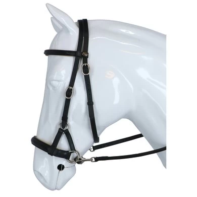 F.R.A. Bitloos Hoofdstel Pardoes Deluxe Side Pull Lederen Teugels Zwart/Beige 1 F.R.A. Bitloos Hoofdstel Pardoes Deluxe Side Pull Lederen Teugels Zwart/Beige