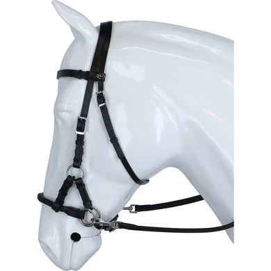 F.R.A. Bitloos Hoofdstel Pariba Side Pull Lederen Teugels Zwart 1 F.R.A. Bitloos Hoofdstel Pariba Side Pull Lederen Teugels Zwart