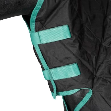 Weatherbeeta Staldeken Green-Tec Stable Combo Neck Medium/Lite 150D 150g Zwart/Bottle Green 4 Weatherbeeta Staldeken Green-Tec Stable Combo Neck Medium/Lite 150D 150g Zwart/Bottle Green - Afbeelding 4