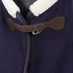 EQUITHÈME Wollen Deken Teddy Navy -Paardensport kortingswinkel agradi 44882696 2.52737e