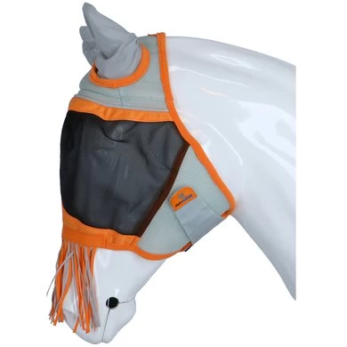 Shires Vliegenmasker Air Motion Met Oren En Franjes Oranje 3 Shires Vliegenmasker Air Motion Met Oren En Franjes Oranje - Afbeelding 3
