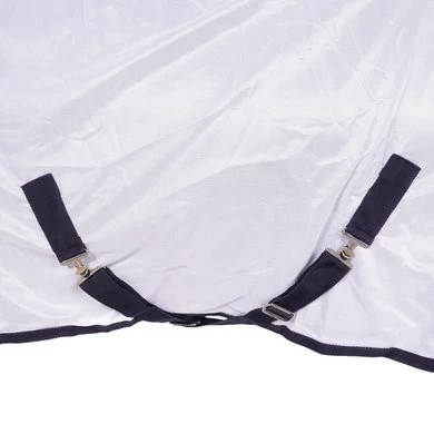 Weatherbeeta Vliegendeken Saxon Mesh Combo Neck Wit/Navy 7 Weatherbeeta Vliegendeken Saxon Mesh Combo Neck Wit/Navy - Afbeelding 7