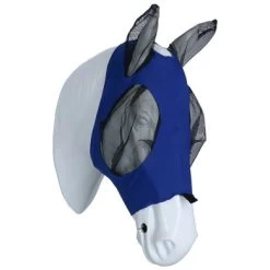 Weatherbeeta Vliegenmasker Deluxe Stretch Bug Met Oren Royal Blauw/Zwart