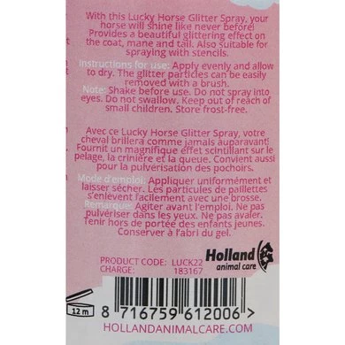 Lucky Horse Glitter Spray Unicorn Zilver 250 Ml 3 Lucky Horse Glitter Spray Unicorn Zilver 250 Ml - Afbeelding 3