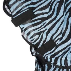 HKM Vliegendeken Zebra Met Hals Aqua/Zwart -Paardensport kortingswinkel agradi 44962058 3.3ec6fd