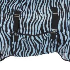 HKM Vliegendeken Zebra Met Hals Aqua/Zwart -Paardensport kortingswinkel agradi 44962058 5.698287
