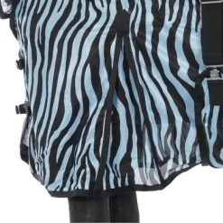 HKM Vliegendeken Zebra Met Hals Aqua/Zwart -Paardensport kortingswinkel agradi 44962058 6.da069e