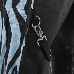 HKM Vliegendeken Zebra Met Hals Aqua/Zwart -Paardensport kortingswinkel agradi 44962058 7.a34cdc