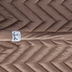 PÉNÉLOPE Pénélope Zadeldekje Velours Springen Taupe/Zwart Full -Paardensport kortingswinkel agradi 44990639 6.654b0e