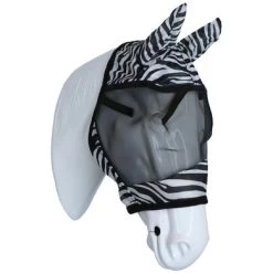 Kerbl RugBe Vliegenmasker Met Oorbedekking Zwart/Zebra Full